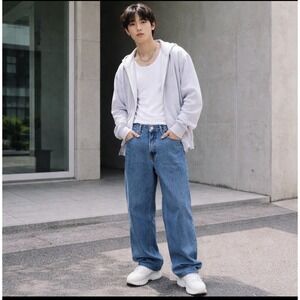 Y2K 2001 GAP Baggy Fit 32x34 (31 X 34) Blue Wide Leg Skater Jeans